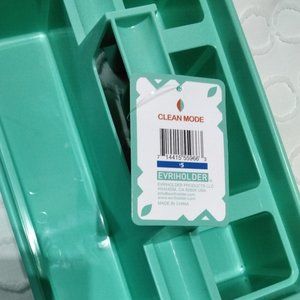 Clean Mode Cleaning Storage Basket Plastic Green Grab N Go